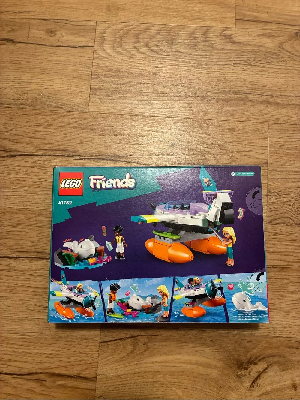 Lego Friends Sea Rescue Plane - White, Teal, Orange, Purple & Lime